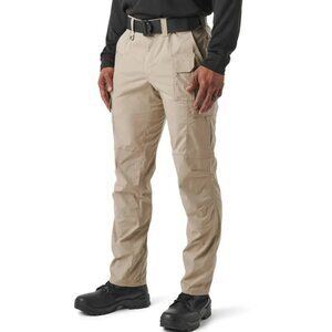 Men's 5.11 Tactical Tan Khaki Pants Rip Stop Straight Fit 34 36
